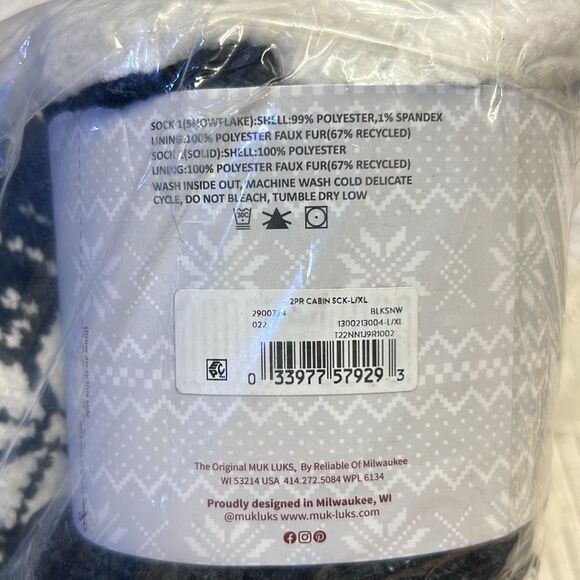 Muk Luks - Cabin Socks / 2-Pack - Picture 5 of 5